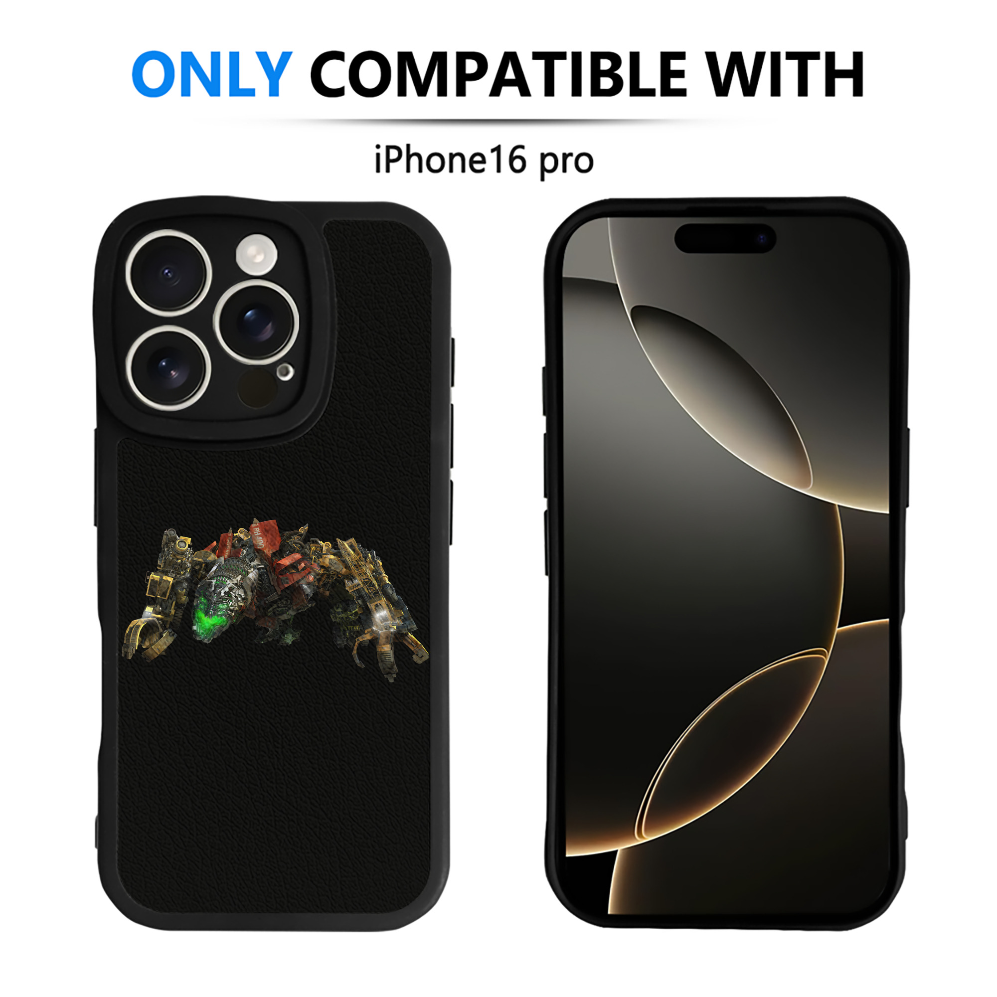 （画像用） Transformers トランスフォーマー 【iPhone 16シリーズ対応】シリコンスマホケース（レザー調） 材質：シリコン